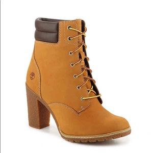 timberland high heel boots